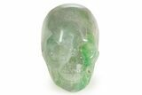 1.5" Polished Purple and Green Fluorite Crystal Skulls - Photo 2